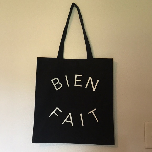 Madewell Handbags - Madewell bien fait black cotton tote
